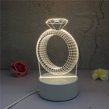 Load image into Gallery viewer, SOLOLANDOR 3D LED Lamp Creative 3D LED Night Lights Novelty Illusion Night Lamp