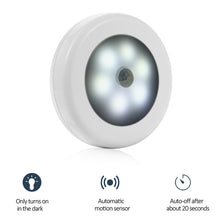 Load image into Gallery viewer, 6 LED Night Light Motion Sensor Lamp Magnetic Wireless Detector Wall Lamps